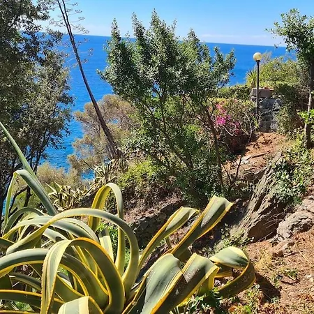 Cokkinis With Garden Overlooking The Sea