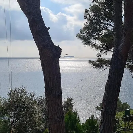 Cokkinis With Garden Overlooking The Sea